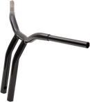 LA CHOPPERS Kage Fighter Welded Bent-Riser Handlebar - One Piece - 14" - Black LA-7338-14B