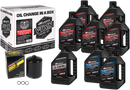 MAXIMA RACING OIL M8 Synthetic 20W-50 Oil Change Kit - Black Filter 90-129018PB