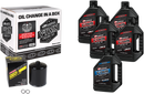MAXIMA RACING OIL Sportster Synthetic 20W-50 Oil Change Kit - Black Filter 90-119015PB