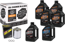 MAXIMA RACING OIL Evolution Mineral 20W-50 Oil Change Kit - Chrome Filter 90-069016PC