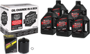 MAXIMA RACING OIL Quick Change M8 Synthetic 20W-50 Oil Change Kit - Black Filter 90-129015PB