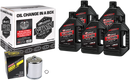 MAXIMA RACING OIL Quick Change M8 Synthetic 20W-50 Oil Change Kit - Chrome Filter 90-129015PC
