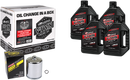 MAXIMA RACING OIL Quick Change Twin Cam Synthetic 20W-50 Oil Change Kit - Chrome Filter 90-119014PC