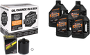 MAXIMA RACING OIL Evo/Sportster Quick Oil Change Kit - Black Filter 90-069014PB