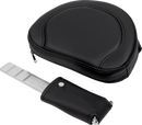 SADDLEMEN Roadsofa™ Seat - with Backrest - Carbon Fiber - Black Stitch - FL '08-'19 808-07B-185B0