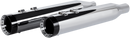 KHROME WERKS 4-1/2" HP-Plus® Slip-On Mufflers - Chrome with Turbine - Touring 202770