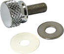 Knurled Seat Knob 1/4 28 Stepped Chrome