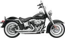 BASSANI XHAUST FireFlight Exhaust - Chrome - Softail 12113B