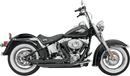 BASSANI XHAUST FireFlight Exhaust - Black - Softail 12123B