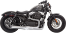 BASSANI XHAUST Mega Power Exhaust - Chrome - Short - '14-'21 XL with Mid/Forward Controls 1X32R