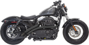 BASSANI XHAUST Radial Sweepers Exhaust System - Black - XL 1X2FB