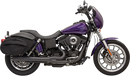 BASSANI XHAUST 2:1 Exhaust - Black - Megaphone - Long - '91-'05 FXD 13321R