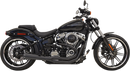 BASSANI XHAUST 2:1 Exhaust - Black 1S62RB