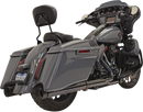 BASSANI XHAUST DNT Straight Can Mufflers for M8 CVO - Chrome/Black 1F73DNT5