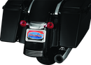 Kuryakyn Curved Chrome License Plate Mount for Harley-Davidson Touring Models