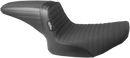 LE PERA Kickflip Seat - Pleated w/ Gripp Tape - Black - FXR '82-'94 L-598PTGP