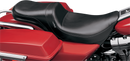 LE PERA Daytona 2-Up Seat - Without Backrest - Smooth - Black - FLHR '02-'07 LH-567RK