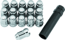 QuadBoss Spline Lug Nuts 12x1.5 - Silver for Off-Road Vehicles