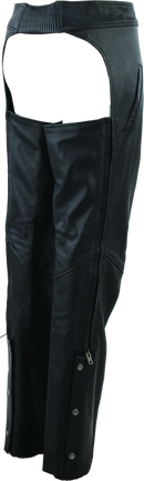 Kuryakyn River Road Plains Leather Chaps for Women - Small, Black