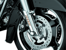 Kuryakyn Lower Leg Deflector Shields for Harley Davidson Touring Models 2008-2009 - Chrome Accent Protection
