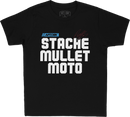 DBK Stache Mullet Moto Youth Tee Black - Part Number YTAP-STACHEMULL-M