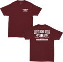 DBK Till The End Tee Burgundy 2X - 100% Cotton Casual T-Shirt