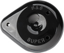 S&S CYCLE Teardrop Air Cleaner Cover - Gloss Black 170-0384A