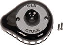 S&S CYCLE Air Cleaner Cover - Mini Teardrop - Black 170-0366