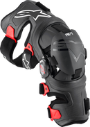 ALPINESTARS RK-7 Plasma Knee Braces - Black/Red - Medium 6500825-13-M