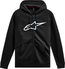 ALPINESTARS Ageless V3 Zip Hoodie - Black/White - Medium 1244-51490-1020-M