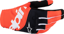 ALPINESTARS Techstar MX Gloves - Black/Hot Orange - Small 3560125-1041-S