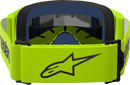ALPINESTARS GOGGLES Vision 3 Goggle - Wordmark - Yellow Fluo - Silver Mirror Lens 5103225-5299