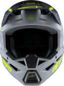 ALPINESTARS Youth SM3 Helmet - Radium - Matte Gray/Black/Yellow Fluo - Large 8301825-9510-YL