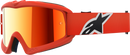 ALPINESTARS GOGGLES Youth Vision Goggle - Corp - Orange - Red Mirror Lens 5140225-480