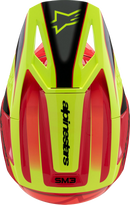 ALPINESTARS Youth SM3 Helmet - Fray - Gloss Red/Yellow Fluo/Black - Medium 8301625-3051-YM