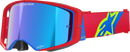 ALPINESTARS GOGGLES Supertech Goggle - Corp - Red/Blue - ABS Vision - Blue Mirror Lens 5100325-3055