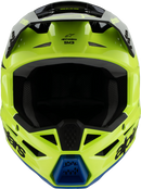 ALPINESTARS Youth SM3 Helmet - Radium - Gloss Yellow Fluo/Black/Blue - Small 8301825-5017-YS