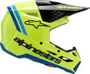 ALPINESTARS Youth SM3 Helmet - Radium - Gloss Yellow Fluo/Black/Blue - Small 8301825-5017-YS