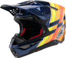 ALPINESTARS Supertech M10 Helmet - TLD Edition 25 - MIPS® - Gloss Dark Blue/Orange/Yellow/Fluo Red - Large 8300225-7156-L
