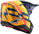 ALPINESTARS Supertech M10 Helmet - TLD Edition 25 - MIPS® - Gloss Dark Blue/Orange/Yellow/Fluo Red - Large 8300225-7156-L