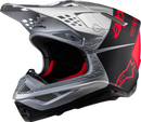 ALPINESTARS Supertech M10 Helmet - Flood - MIPS® - Gloss Silver/Black/Orange Fluo - Small 8301023-1954-S