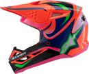ALPINESTARS Youth SM3 Helmet - Deegan - Gloss Orange Fluo/Purple/Pink Fluo - Small 8301425-433-YS