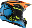 ALPINESTARS Youth SM3 Helmet - Fray - Gloss Black/Orange/Yellow Fluo - Small 8301625-1455-YS