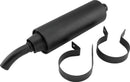 QuadBoss Slip-On Muffler for Honda ATC250ES (1985-1987) - Black Finish with Welded Internal Parts
