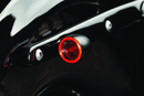 Kuryakyn Kellermann Bullet 1000 White/Amber Clear Lens Turn Signal - Satin Black