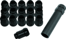 QuadBoss Spline Lug Nuts 12x1.25 - Black for Off-Road Vehicles