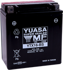 YUASA AGM Battery - YTX16-BS - .78 L YUAM32X6S