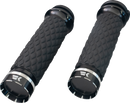 KHROME WERKS Tracer Grips - Custom Contour - Diamond - Black 500320