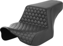 SADDLEMEN Step-Up Seat - Front Honeycomb - Black Stitching - FL '23-'24 823-07-17700