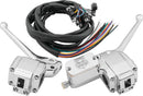 Bikers Choice 72-81 FLH/FX Chrome Handlebar Control Kit with Black Switches